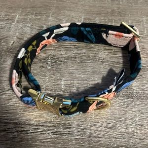 Foggy Dog Rosa Peach Floral Dog Collar